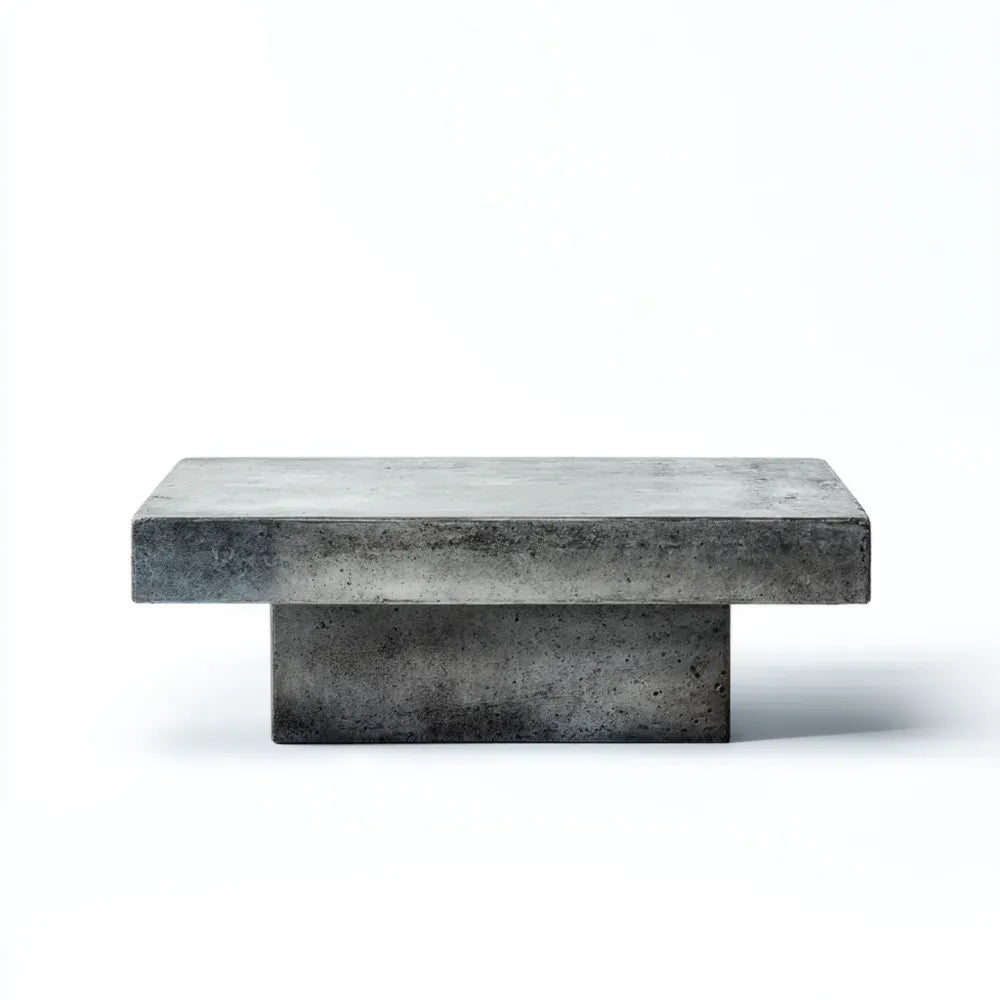 Concrete Coffee Table - 120x60x40 cm - Grey - Industrial Design